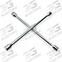 WESTWARD Lug Nut Wrench: 4 Wrench Heads, 11/16 in_3/4 in_13/16 in_7/8 in Wrench Head Size, 6-Point (MPN 2HLA8). Key specifications — Measurement Type: SAE; Socket Shape: 6-Point; For Vehicle Type: Passenger Vehicles; Finish: Chrome Plated; Leverage Bar Hole: Leverage Bar Hole Not Included; Socket Depth: Standard; Compatible with Product Type: Standard Lug Nuts; Brand: WESTWARD.