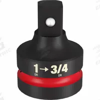 MILWAUKEE IMPACT REDUCER: 1 in Input Drive Size, Black Phosphate, 3/4 in Output Drive Size, Square (MPN 49-66-6731). Key specifications — attr1204900: Square; attr1204904: Locking Not Included; attr1204910: MILWAUKEE; attr1204913: Black Phosphate.