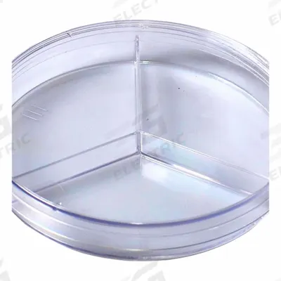 QORPAK Petri Dish: 99.82 mm Dia, 14.99 mm Overall Ht, No Surface Treatment - Petri Dishes
