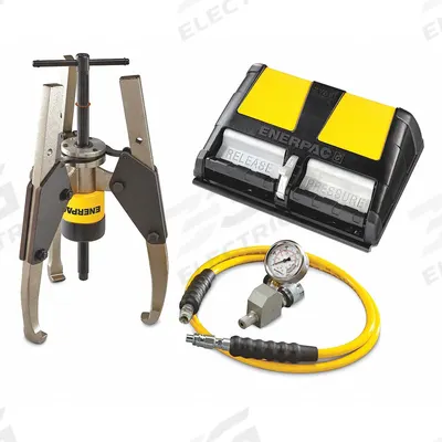 ENERPAC Hydraulic Puller Set: 24 ton Capacity with Attachments - Ram Puller Sets