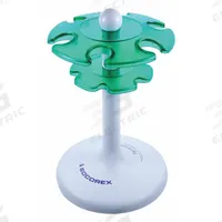 WHEATON Pipette Stand: Plastic, 8 11/16 in Overall Ht, Rotates 360°, Most Brands of Pipettes (MPN W870154). Key specifications — Color: Green; Compatible Product Type: Most Brands of Pipettes; Features: Rotates 360°; Product Type: Pipette Stand; Brand: WHEATON; Material: Plastic.