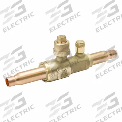 MUELLER Refrigerant Ball Valve: 10 Cv, 5/8 in Female Sweat, Access Port, No Relief Port - Sweat Connection Refrigeration Ball Valves