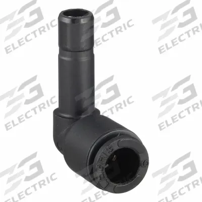 LEGRIS Push-Fit Elbow Fitting: 6 mm OD x 6 mm OD Size, Push-to-Connect x Push-to-Connect - Nylon & Nickel-Plated Brass Tube Fittings