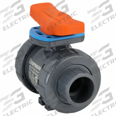 HAYWARD FLOW CONTROL Manual Two-Way Ball Valve: 1 1/4 in, PVC, Straight - PVC Ball Valves