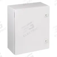 RITTAL Enclosure: Steel, 19 in x 15 in x 8 in, NEMA 1/12/3R/4, Solid Cover, Hinged (MPN WM201608NC). Key specifications — Closure Method: 1/4-Turn Latch; Brand: RITTAL; Knockouts: Not Included.