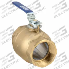 MILWAUKEE VALVE Manual Two-Way Ball Valve: 3 in, Brass, Straight, FNPT x FNPT, Full Port Ball Port (MPN 3" BA-475BLL). Key specifications — Brand: MILWAUKEE VALVE; Handle: Locking Lever.