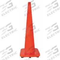 Traffic Cone: MUTCD/NCHRP-350, 36 in Cone Ht, Orange, Non-Reflective, PVC, Blank (MPN 6FGZ3). Key specifications — Base Color: Orange; Brand: APPROVED VENDOR; Cone Material: PVC; Legend: Blank.