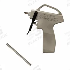 EXAIR Safety Air Gun with extension: Ergonomic Grip, Cast Aluminum, 1/4 in Female NPT, Straight (MPN 1698SS-6). Key specifications — attr1328526: Cast Aluminum; attr1328500: Extension Pipe; attr1328508: EXAIR; attr1328515: No; attr1328533: Yes.