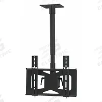 VIDEO MOUNT PRODUCTS Ceiling Mount: Ceiling, For 27 in to 42 in Screens, Max. 100 lb, Full Motion (MPN LCD-MID-CB). Key specifications — Manufacturer Part Number: LCD-MID-CB; Finish: Powder Coated; Includes Mounting Hardware: Yes; Material: Steel; Mounting Location: Ceiling; Brand: VIDEO MOUNT PRODUCTS; Color: Black.