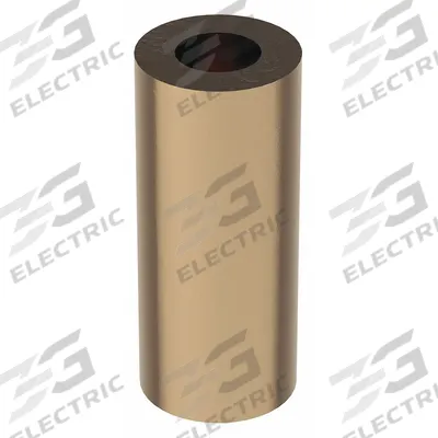 APPROVED VENDOR Spacer: #12 Screw Size, 5/16 in Overall Lg, Round, Brass, Zinc-Plated, Brass - Brass Spacers