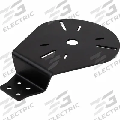 BUYERS PRODUCTS Mounting Bracket: Mounting Bracket, Black, Steel, 9 3/16 in Lg - Vehicle Light Mounts & Brackets