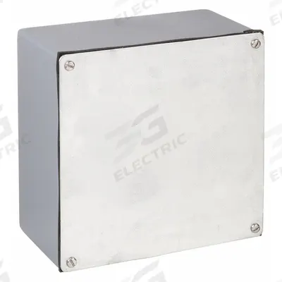 HOFFMAN Enclosure: Steel, 6 in x 6 in x 4 in, NEMA 12/3, Solid Cover - Steel Dust-Tight Enclosures