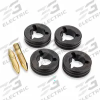 MILLER ELECTRIC Drive Roll Kit: 4-Roll, 0.035 in, V-Knurl, 50 Series (MPN 046792). Key specifications — For Welder Series: Millermatic 300; For Wire Feeder Series: 20 Series; For Wire Type: Flux-Cored; Brand: MILLER ELECTRIC; Manufacturer Part Number: 046792.