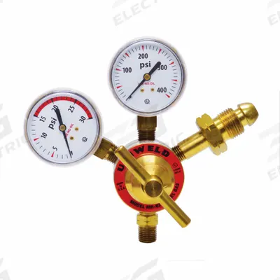 UNIWELD Regulator LD 1-Stage Acetylene CGA510: Single Stage, CGA 510 Inlet - Fuel Gas Regulators