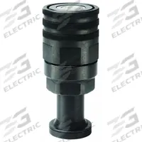 PARKER Hydraulic Quick Connect Hose Coupling: 1 1/2 in Coupling Size, Steel, 1.89 lpm Max. Flow Rate (MPN FET-1501-24SF). Key specifications — Body Material: Steel; Thread Size: 9/16"-18; Seal Material: Nitrile; Brand: PARKER.