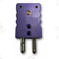 DAYTON Thermocouple Connector: Jack, For Type E Thermocouple Type, Std Plug, 2 Pins, Round, Round (MPN 794F58). Key specifications — attr1432255: Round; attr1276097: Jack; attr1276100: Constantan; attr1276082: Standard Plug; attr1276092: DAYTON; attr1276087: Purple; attr1276088: Thermoplastic Nylon; attr1276089: 794F58.