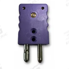 DAYTON Thermocouple Connector: Jack, For Type E Thermocouple Type, Std Plug, 2 Pins, Round, Round (MPN 794F58). Key specifications — attr1432255: Round; attr1276097: Jack; attr1276100: Constantan; attr1276082: Standard Plug; attr1276092: DAYTON; attr1276087: Purple; attr1276088: Thermoplastic Nylon; attr1276089: 794F58.
