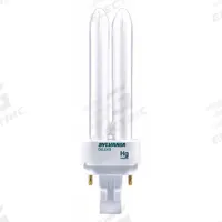 LEDVANCE/ SYLVANIA Compact Fluorescent Bulb: 2-Pin (G24d-3), T4, Fluorescent, 4100K, 26 W Watt (MPN CF26DD/841/ECO). Key specifications — Brand: LEDVANCE/ SYLVANIA; Bulb Designation: CF26DD/841/ECO; Dimmable: Yes; Color Temperature: 4100K.