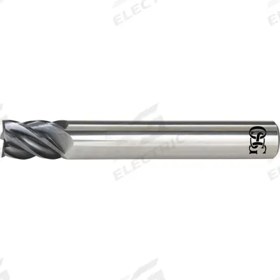 OSG Square End Mill: Carbide, EXO Coated, 5 Flute, 3/16" Mill Dia, 15/64" LOC - Reduced-Neck Fast-Cutting Carbide Square End Mills for Stainless Steel & Super Alloys
