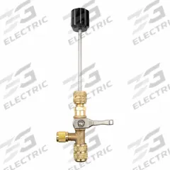 TESTO Valve Core Remover: 5 5/32 in Lg, Brass, 1/4 in Male SAE Right-Hand, A2L Compatible (MPN 0554 3111). Key specifications — Application: Charging; Includes: Replacement Valve Core; Product Type: Valve Core Remover; Brand: TESTO; Body Material: Brass; Manufacturer Part Number: 0554 3111.