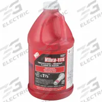 VIBRA-TITE High-Strength Threadlocker: 137, Red, High-Temp Resistant, 33.81 fl oz, Jug, 1 EA (MPN 13700)