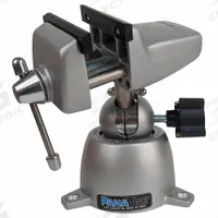 PANAVISE Multi-Angle Vise: Light Duty, 2 1/2 in Jaw Face Wd, 2 1/4 in Max Jaw Opening, Smooth (MPN 301). Key specifications — attr663938: PANAVISE; attr669112: Standard PanaVise.