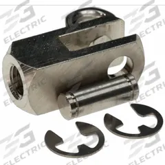SMC Rod Clevis: Clevis Mount Type, Fits 1 1/4 in_1 1/2 in Bore Dia, 1 11/16 in Overall Lg, NY-125SS. Key specifications — attr947439: NY-125SS; attr947448: Stainless Steel; attr1171502: Rod Clevis.