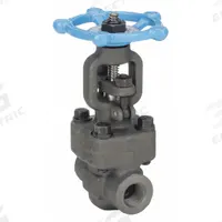 SHARPE Gate Valve: 1/2 in, Forged Steel, Rising, FNPT x FNPT, 1,975 psi CWP, Wheel, Solid Wedge (MPN 4371003720). Key specifications — Wedge Material: 410 Stainless Steel; Brand: SHARPE; Bonnet Material: Forged Steel.