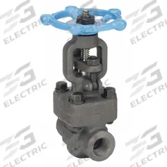 SHARPE Gate Valve: 1/2 in, Forged Steel, Rising, FNPT x FNPT, 1,975 psi CWP, Wheel, Solid Wedge (MPN 4371003720). Key specifications — Wedge Material: 410 Stainless Steel; Brand: SHARPE; Bonnet Material: Forged Steel.