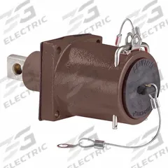 Single Pole Receptacle: Brown, Straight Clevis Pin Mating, One-Hole Bus Bar Termination, 1,135 A (MPN 49MR1-CH). Key specifications — Series: 49; Receptacle Gender: Male; Brand: LEVITON.