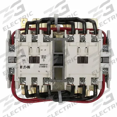 EATON Magnetic Contactor: Reversing, 3 Poles, NEMA Size 00, 9 A - Reversing NEMA Contactors
