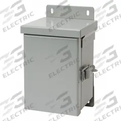 HOFFMAN Enclosure: Steel, 12 in x 12 in x 6 in, 3R, Solid Cover, Hinged, Included, Painted (MPN A12R126HCR). Key specifications — Brand: HOFFMAN; Closure Method: Padlock Hasp; Knockouts: Included.