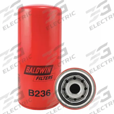 BALDWIN FILTERS Hydraulic/Oil Filter: B236, LF797, 1-12 Thread Size, 8 1/8 in Overall Ht - Spin-On Oil Filters