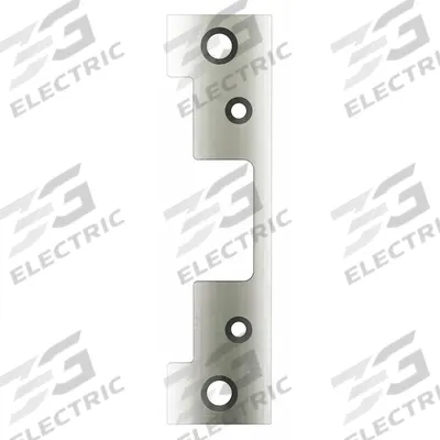 HES Electric Strike Faceplate: 1 1/4 in Wd, 4 7/8 in Ht - Electric Strike Faceplates