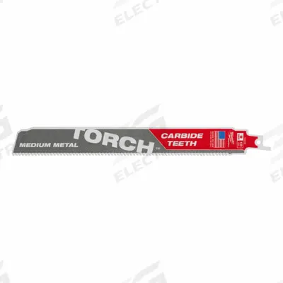MILWAUKEE Reciprocating Saw Blade: 10 Teeth per Inch, 9 in Blade Lg, 1/16 in Blade Wd - Thick-Metal-Cutting Blades