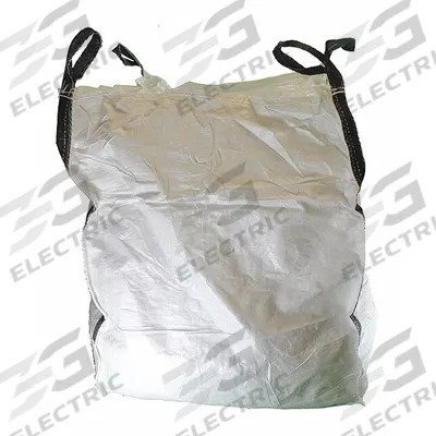SHOPTOUGH Bulk Bags: 40 in Outside Lg, 40 in Outside Wd, 42 in Outside Ht - Open-Top with Flat-Bottom Bags
