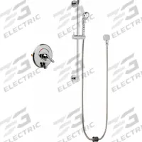 CHICAGO FAUCETS Shower Faucet: SH-TP, 2.5 gpm Handheld Showerhead Flow Rate, Plastic, 1 Handles (MPN SH-TP4-00-021). Key specifications — Showerhead Material: Plastic; Series: SH-TP.