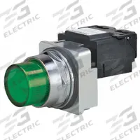 SIEMENS Pilot Light: 30 mm Panel Mounting Size, Green, Incandescent, Class 52 Series (MPN 52PL4G3). Key specifications — Series: Class 52; Brand: SIEMENS; Includes Push-To-Test: No Push-To-Test Included.