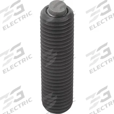 KIPP Fully-Threaded Gripper w/Flat Pad: Stainless Steel Insert, M24 - Fully-Threaded Grippers with Flat Stainless Steel Pad