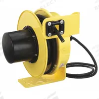 KH INDUSTRIES Extension Cord Reel: Ratchet Lock, 30 ft Cord Lg, 10 AWG, SOOW, Bare Wire Cord Lg (MPN RTFD3L-WW-B10G). Key specifications — Retractable Cord Ending NEMA Configuration: Bare Wire; Voltage: 600V AC; Brand: KH INDUSTRIES.