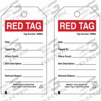 BRADY Tag: 3 in Wd, 5 3/4 in Ht, White, Paper, Rectangle, 0.01 in Thick, 100 Tags, English, 100 PK (MPN 121215). Key specifications — Tag Material: Paper; Tag Color: White; Tie Material: Wire.