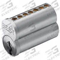BEST Interchangeable Core Cylinder: Cylindrical, SFIC, Chrome (MPN 1C7D1626). Key specifications — Brand: BEST; Lock Assembly Type: Cylindrical; Cylinder Core Type: Small Format Interchangeable Core Cylinder; Keyway Type: D; Number of Pins: 7.