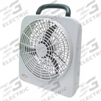 ROADPRO Car Fan: 12V DC, Plug-In/Battery, 4 in Blade Dia, 3 fpm, 2.5 A, Plastic, 6 ft Power Cord (MPN RP8000). Key specifications — Air Flow: 3 fpm; Guard Material: Plastic; Voltage: 12V DC; Includes: 6 ft Power Cord; Current: 2.5 A.
