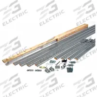 NATIONAL GUARD Track Kit: 73 in Lg, 1 13/16 in Wd, 1 7/16 in Ht, 250 lb Max Wt, Top (MPN SLAL-250-PDKIT). Key specifications — Product Type: Track Kit; Brand: NATIONAL GUARD; Track Type: Top.