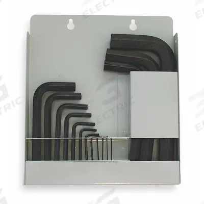 EKLIND Hex Key Set: 11 - 15 Pieces, Hex-L Short, L, Metric, Std End, Short, 15 Pieces - L-Shaped Hex Key Sets
