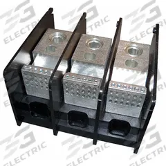 MERSEN Power Distribution Block: Open, Lug, Lug, 4 AWG – 500 kcmil For Line Side Wire Sizes (MPN MPDB67493). Key specifications — attr1361688: Surface; attr1308686: MERSEN; attr1361672: Aluminum.
