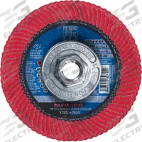 PFERD Flap Disc: Radial, 4-1/2" x 5/8"-11, Ceramic, 60 Grit, Fiberglass Bk, High Density (MPN 67405). Key specifications — Connector Size: 5/8"-11; Series: CO SGP CURVE; Brand: PFERD.