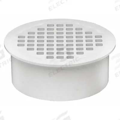 OATEY Floor Drain: 3 1/2 in Overall Dia, 3 1/2 in Grate Size, 3 in Nominal Pipe Size - Plastic Floor Drains for Unfinished Floors