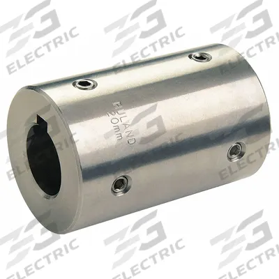 RULAND MANUFACTURING Rigid Shaft Coupling: 12 mm Bore Dia 1, 12 mm Bore Dia 2, Round Keyed - Set Screw Rigid Shaft Couplings
