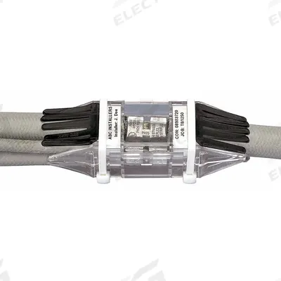 PANDUIT H-Tap Kit: 6 AWG (Code) – 2 AWG/8 AWG (Flex) – 2 AWG Run Size, Brown Code - H-Tap Compression Connectors